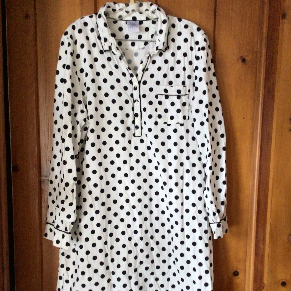 Land’s End Flannel Long Sleeve Nightshirt